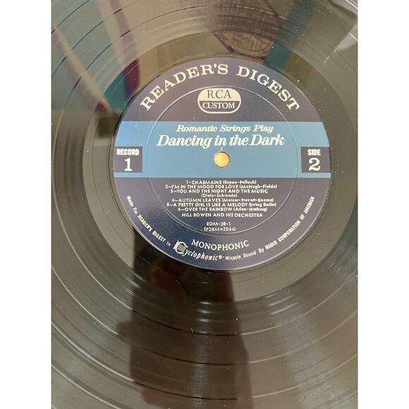 Romantic Strings Play Dancing In The Dark Vinyl Record RDM-28-1 Vintage Album - Picture 2 of 6